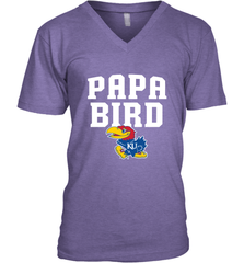 Kansas Jayhawks Papa Bird Men's V-Neck Men's V-Neck - belovedtshirt