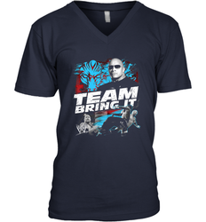 WWE The Rock Team Bring It Men's V-Neck