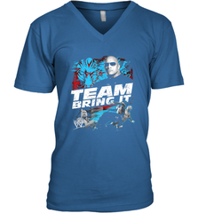 WWE The Rock Team Bring It Men's V-Neck Men's V-Neck - belovedtshirt