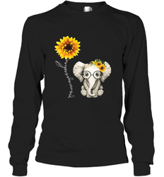 You Are My Sunshine Hippie Sunflower Elephant Gift Friend Long Sleeve T-Shirt
