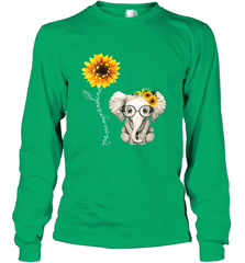 You Are My Sunshine Hippie Sunflower Elephant Gift Friend Long Sleeve T-Shirt Long Sleeve T-Shirt - belovedtshirt