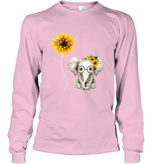 You Are My Sunshine Hippie Sunflower Elephant Gift Friend Long Sleeve T-Shirt Long Sleeve T-Shirt - belovedtshirt
