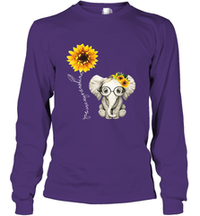 You Are My Sunshine Hippie Sunflower Elephant Gift Friend Long Sleeve T-Shirt Long Sleeve T-Shirt - belovedtshirt