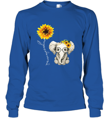 You Are My Sunshine Hippie Sunflower Elephant Gift Friend Long Sleeve T-Shirt Long Sleeve T-Shirt - belovedtshirt