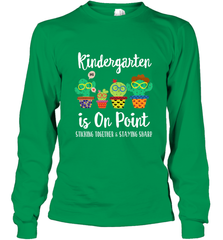 Kindergarten is on point, 1st day of school cactus teacher Long Sleeve T-Shirt Long Sleeve T-Shirt - belovedtshirt