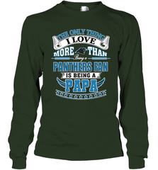 NFL The Only Thing I Love More Than Being A Carolina Panthers Fan Is Being A Papa Football Long Sleeve T-Shirt Long Sleeve T-Shirt - belovedtshirt