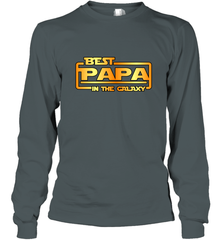 The best Papa in the galaxy Long Sleeve T-Shirt Long Sleeve T-Shirt - belovedtshirt