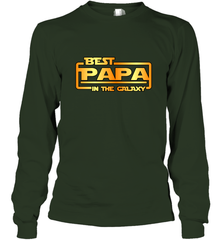 The best Papa in the galaxy Long Sleeve T-Shirt Long Sleeve T-Shirt - belovedtshirt