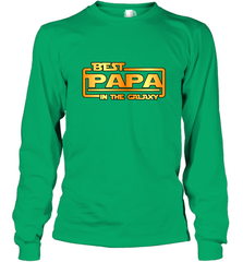 The best Papa in the galaxy Long Sleeve T-Shirt Long Sleeve T-Shirt - belovedtshirt