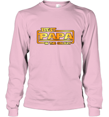 The best Papa in the galaxy Long Sleeve T-Shirt Long Sleeve T-Shirt - belovedtshirt