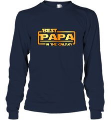 The best Papa in the galaxy Long Sleeve T-Shirt Long Sleeve T-Shirt - belovedtshirt