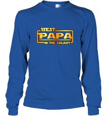 The best Papa in the galaxy Long Sleeve T-Shirt Long Sleeve T-Shirt - belovedtshirt
