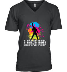 Legends Live Forever Rock Star Music Tees Men's V-Neck