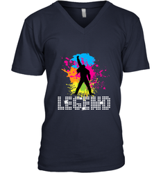 Legends Live Forever Rock Star Music Tees Men's V-Neck