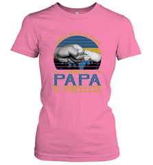 Being A Dad Is An Honor Being Papa Is Priceless Grandpa t Women's T-Shirt Apparel - belovedtshirt