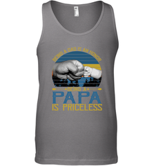 Being A Dad Is An Honor Being Papa Is Priceless Grandpa t Men's Tank Top Apparel - belovedtshirt