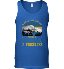Being A Dad Is An Honor Being Papa Is Priceless Grandpa t Men's Tank Top Apparel - belovedtshirt