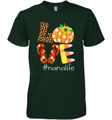 Funny Love Nanalife Pumpkin Flip Flops Nana Life Halloween Men's Premium T-Shirt Men's Premium T-Shirt - belovedtshirt