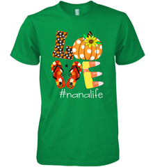Funny Love Nanalife Pumpkin Flip Flops Nana Life Halloween Men's Premium T-Shirt Men's Premium T-Shirt - belovedtshirt