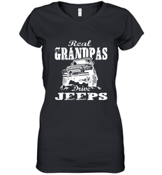 Funny Gift Papa Real Granddpas Drive Women's V-Neck T-Shirt
