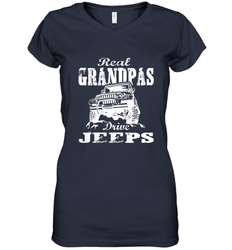 Funny Gift Papa Real Granddpas Drive Women's V-Neck T-Shirt