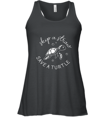 Skip A Straw Save A Turtle Shirt Save The Turtles Women's Racerback Tank Women's Racerback Tank - belovedtshirt