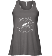 Skip A Straw Save A Turtle Shirt Save The Turtles Women's Racerback Tank Women's Racerback Tank - belovedtshirt