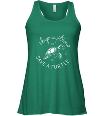 Skip A Straw Save A Turtle Shirt Save The Turtles Women's Racerback Tank Women's Racerback Tank - belovedtshirt