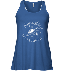 Skip A Straw Save A Turtle Shirt Save The Turtles Women's Racerback Tank Women's Racerback Tank - belovedtshirt