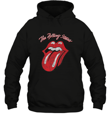 Mens The Rolling Stones Script Tongue Logo Hooded Sweatshirt Hooded Sweatshirt - belovedtshirt