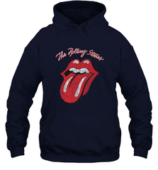 Mens The Rolling Stones Script Tongue Logo Hooded Sweatshirt Hooded Sweatshirt - belovedtshirt