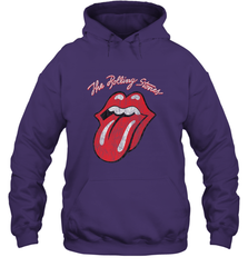 Mens The Rolling Stones Script Tongue Logo Hooded Sweatshirt Hooded Sweatshirt - belovedtshirt