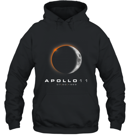 50th Anniversary Apollo 11 Moon Landing Hooded Sweatshirt Hooded Sweatshirt / Black / S Hooded Sweatshirt - belovedtshirt