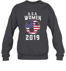 USA United States Women 2019 Soccer US Futbol Crewneck Sweatshirt Crewneck Sweatshirt - belovedtshirt