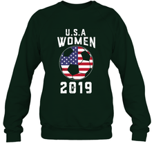 USA United States Women 2019 Soccer US Futbol Crewneck Sweatshirt Crewneck Sweatshirt - belovedtshirt