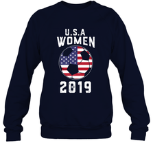USA United States Women 2019 Soccer US Futbol Crewneck Sweatshirt Crewneck Sweatshirt - belovedtshirt