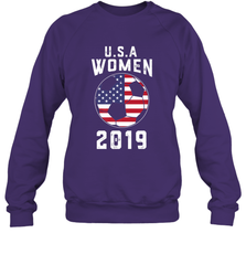 USA United States Women 2019 Soccer US Futbol Crewneck Sweatshirt Crewneck Sweatshirt - belovedtshirt