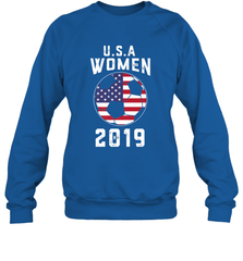 USA United States Women 2019 Soccer US Futbol Crewneck Sweatshirt Crewneck Sweatshirt - belovedtshirt
