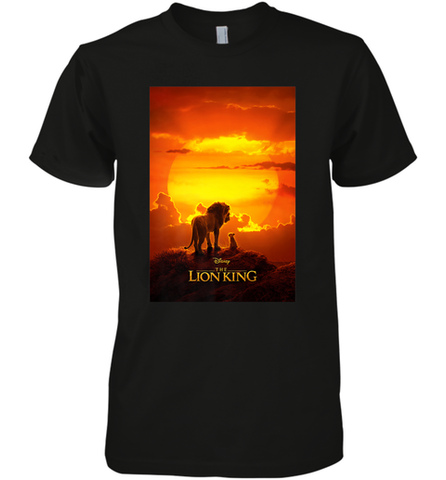 Disney The Lion King Live Action Movie Poster Men's Premium T-Shirt Men's Premium T-Shirt / Black / XS Men's Premium T-Shirt - belovedtshirt