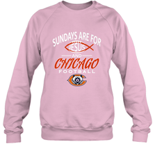 Sundays Are For Jesus and Chicago Funny Christian Football Crewneck Sweatshirt Crewneck Sweatshirt - belovedtshirt