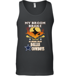 Broom Broke So I Became A fan of Dallas Cowboys  NFL Halloween Costume Men's Tank Top