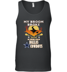 Broom Broke So I Became A fan of Dallas Cowboys  NFL Halloween Costume Men's Tank Top Men's Tank Top - belovedtshirt