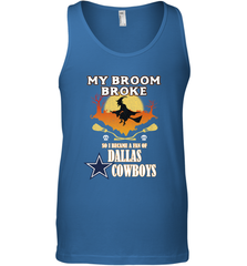 Broom Broke So I Became A fan of Dallas Cowboys  NFL Halloween Costume Men's Tank Top Men's Tank Top - belovedtshirt