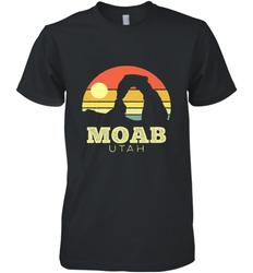 Moab Utah Vintage Sunset Arches Adventure Outdoors Men's Premium T-Shirt