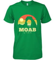 Moab Utah Vintage Sunset Arches Adventure Outdoors Men's Premium T-Shirt