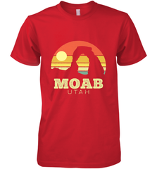 Moab Utah Vintage Sunset Arches Adventure Outdoors Men's Premium T-Shirt Men's Premium T-Shirt - belovedtshirt