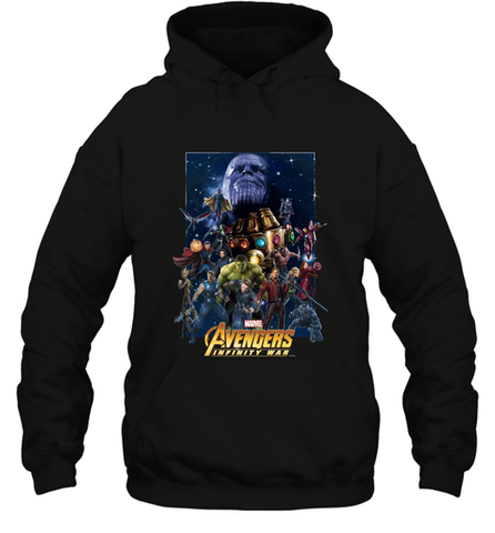 Marvel Avengers Infinity War Neon Team 2 Hooded Sweatshirt