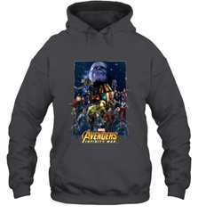 Marvel Avengers Infinity War Neon Team 2 Hooded Sweatshirt Hooded Sweatshirt - belovedtshirt