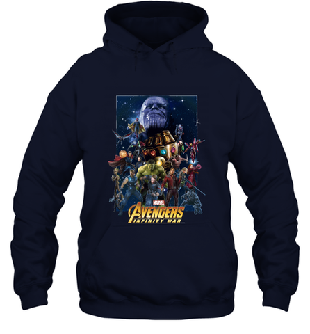 Marvel Avengers Infinity War Neon Team 2 Hooded Sweatshirt