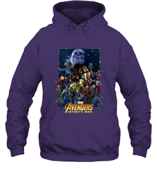 Marvel Avengers Infinity War Neon Team 2 Hooded Sweatshirt Hooded Sweatshirt - belovedtshirt